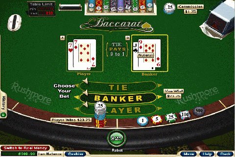 baccarat casino gambling online virtual in United States
