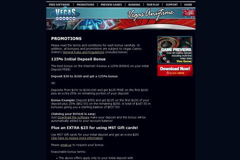 Vegas Casino Online Review