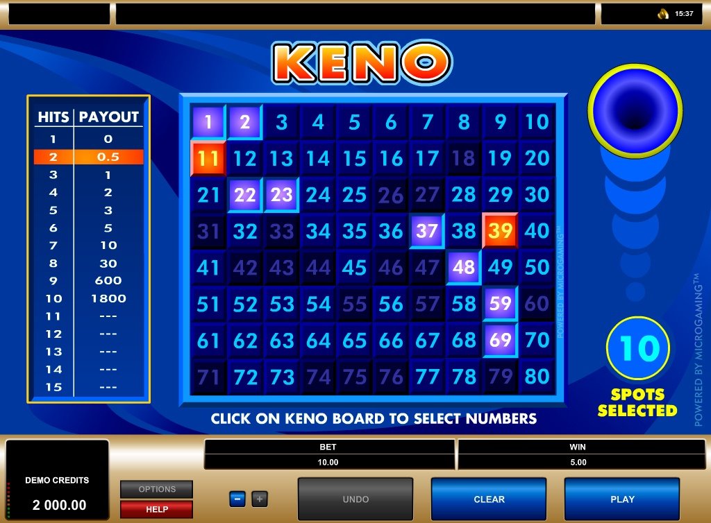Online casinos keno instant play no sign up bonus