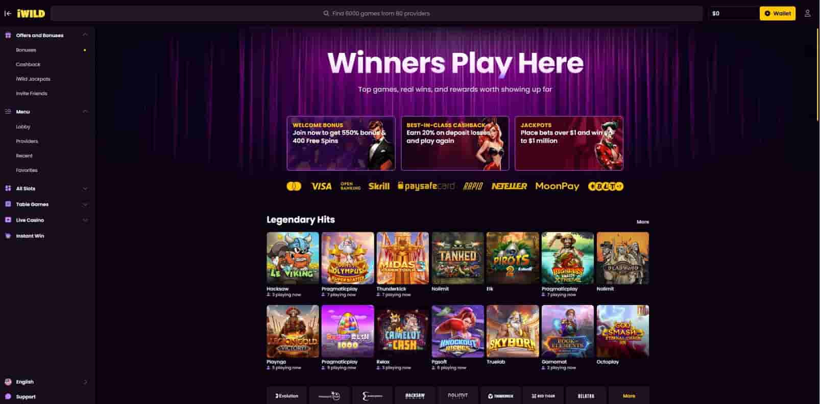 Online casino iWild