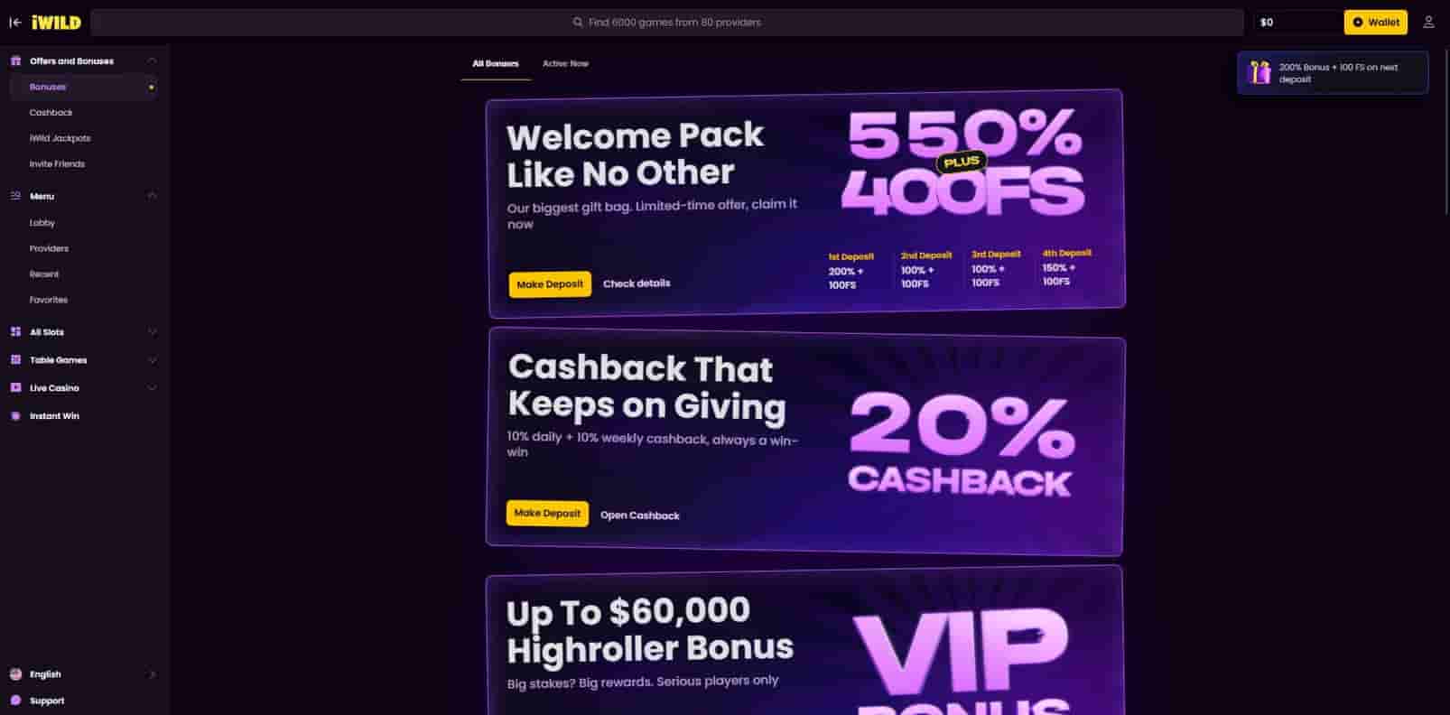 Online casino iWild