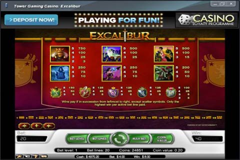 Excalibur slots review