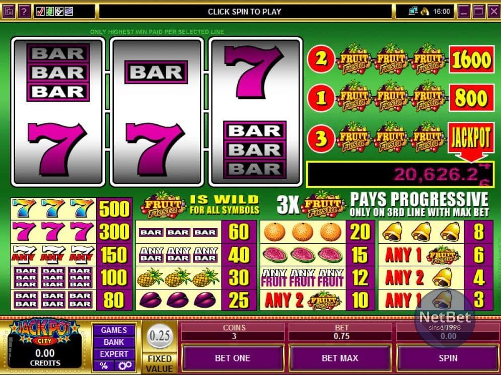 Fruit Fiesta 3-reel Slot