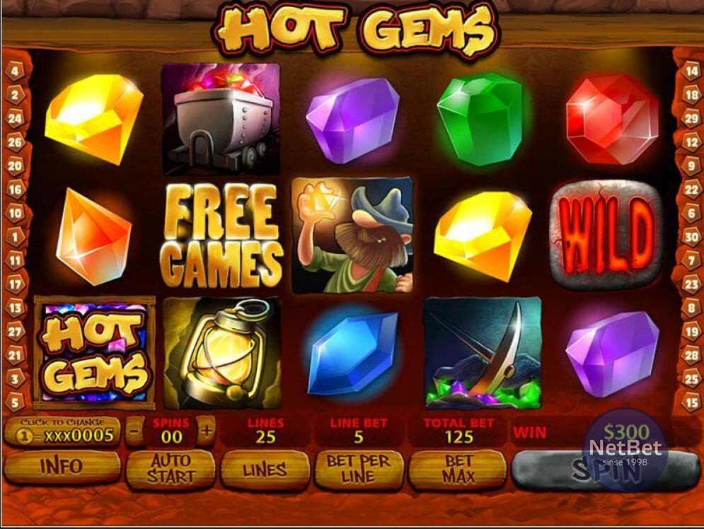 Hot Gems Online Slot To Play For Free Here | Huge Jackpots!