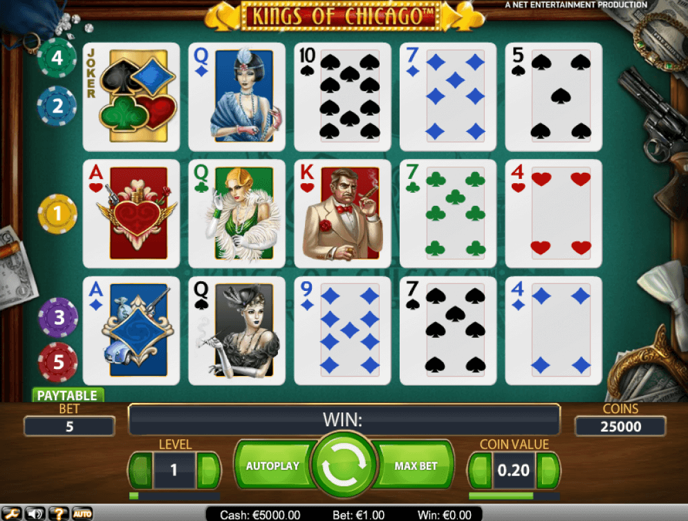 Kings of Chicago Online Poker Slot