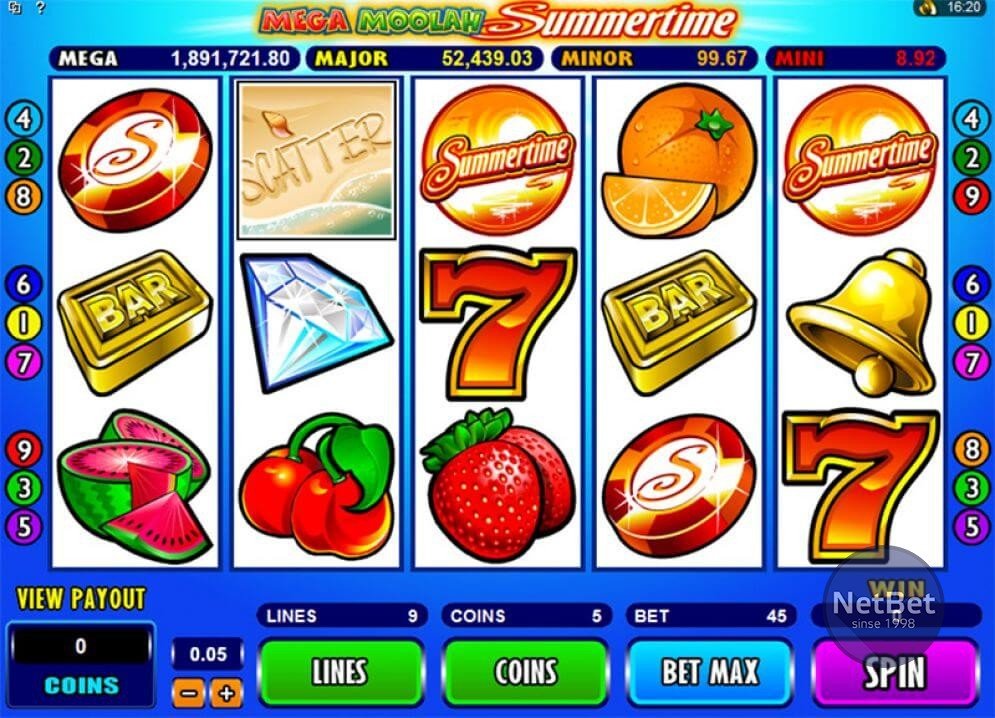 Mega Moolah Summertime Slots